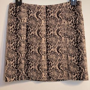 Free People Snakeskin Mini Skirt